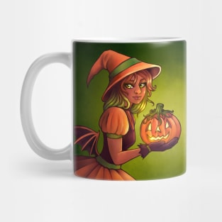 Pumpkin Witch Mug